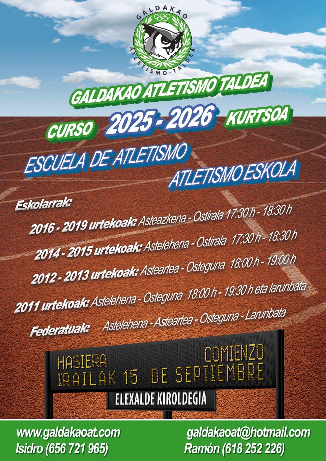 Escuela de atletismo
